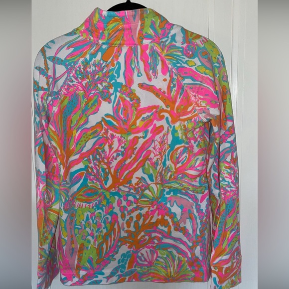 Lilly Pulitzer Skipper Popover in Holy Grail Scuba Cuba size XS - Picture 2 of 6